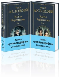 Братья Карамазовы (комплект из двух книг с крупным шрифтом). Достоевский Федор Михайлович