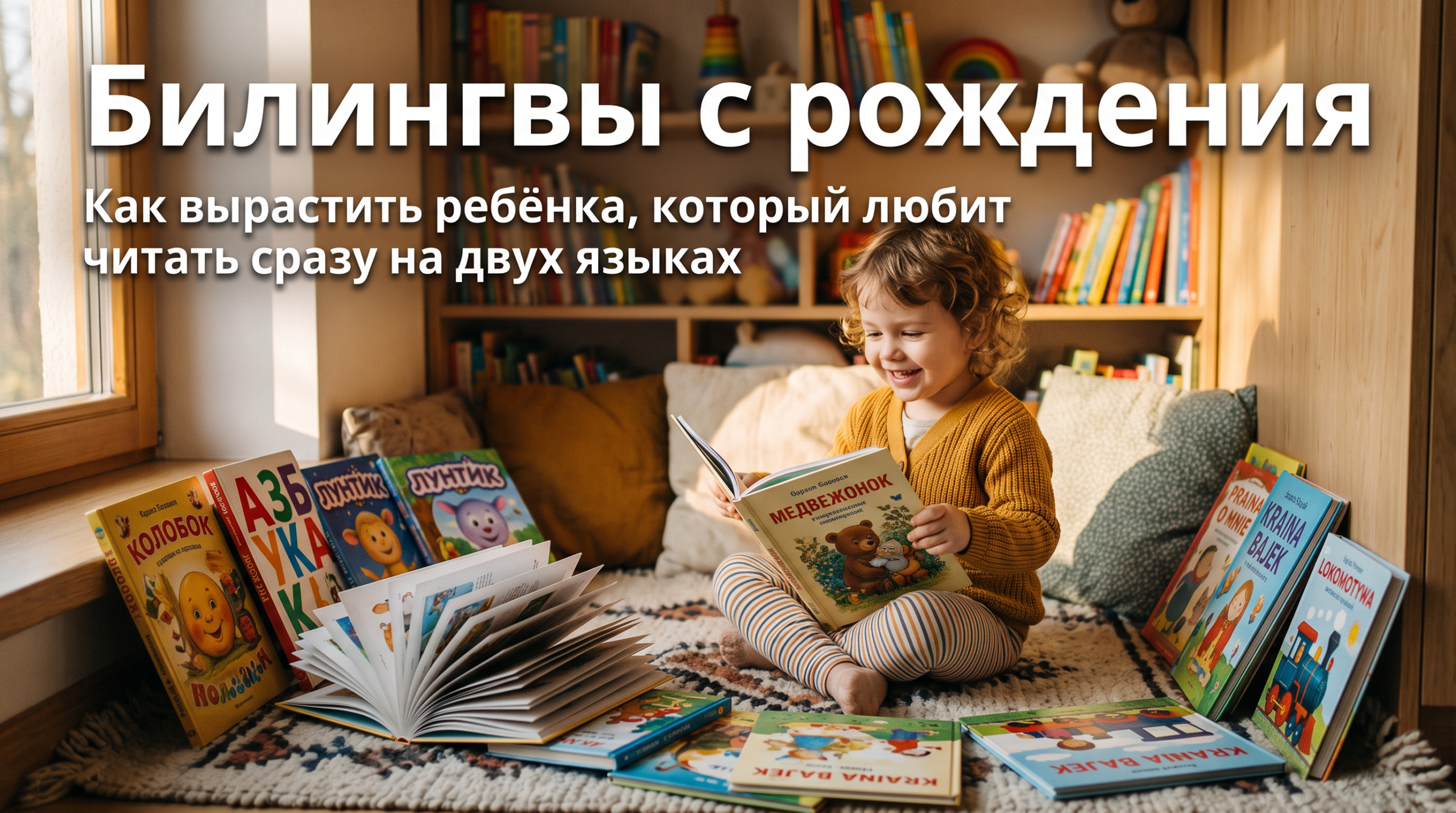 Билингвы с рождения: как вырастить ребёнка, который любит читать сразу на двух языках 1 Билингвы с рождения: как вырастить ребёнка, который любит читать сразу на двух языках изображение 1