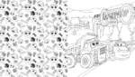 Раскраска. Грузовички. Вместе веселее! — изображение 4
