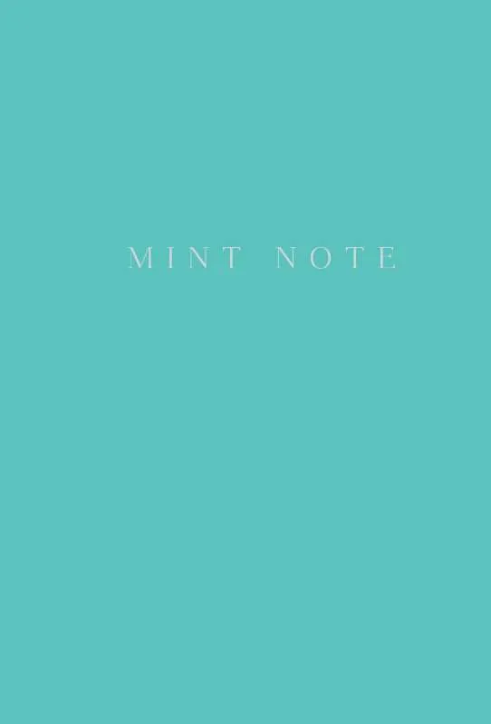 9785041819828_0-1.webp Mint Note. Стильный блокнот с мятными страницами. ЭКСМО