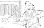 Зайчик. Раскраска — изображение 4