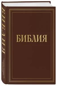Библия в русском синодальном переводе с полями для записей (коричневая) — Религия