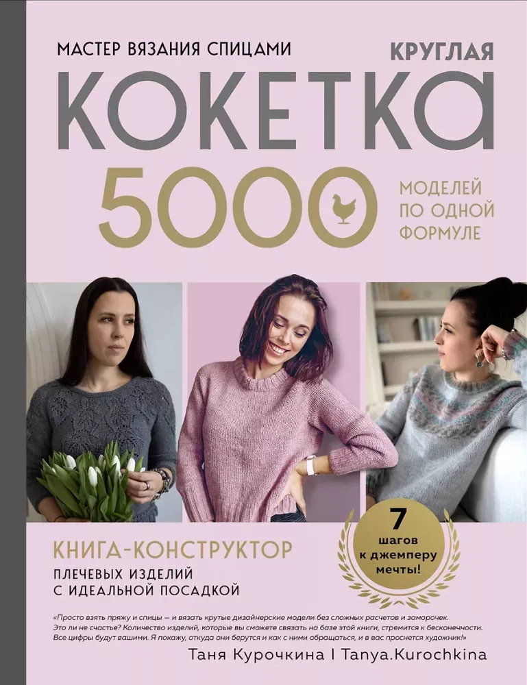 9785042421587_0-1.webp Мастер вязания спицами. Круглая КОКЕТКА. 5000 моделей по одной формуле. Книга конструктор плечевых изделий с идеальной посадкой. Таня Курочкина