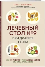 Лечебный стол №9 при диабете 1 типа. Более 130 рецептов с учетом хлебных единиц: супы, салаты, гарниры, напитки — изображение 2