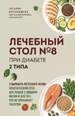 Лечебный стол номер 8 при диабете 2 типа. 3 варианта лечебного меню: классический стол, для людей с лишним весом и тех, кто не принимает таблетки. Татьяна Карамышева