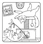 Котики одни дома. Раскраска-антистресс — изображение 5