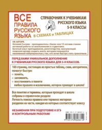 Все правила русского языка в схемах и таблицах. 5 - 9 классы — Русский язык